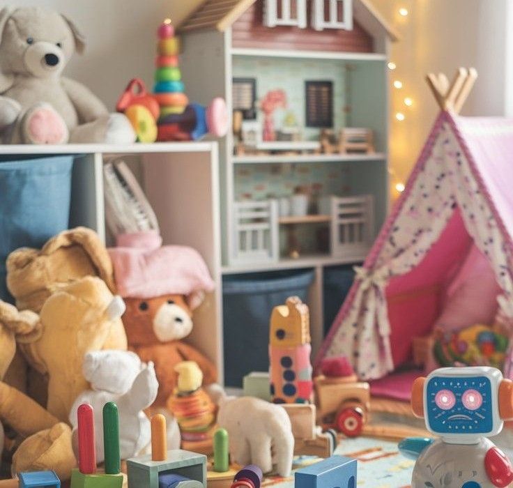 A playroom full of toys
